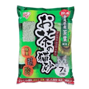 日本IRIS 日本IRIS 靜岡縣產綠茶 豆腐貓砂 7L 7L 正面圖