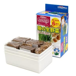 日本CattyMan 日本CattyMan ASAP 生野菜貓草 6回份量 正面圖