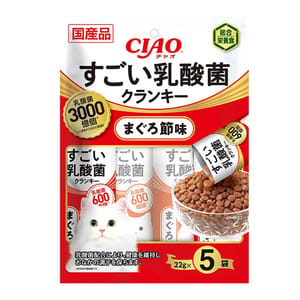 CIAO CIAO 貓糧 日本3000億個乳酸菌系列 金槍魚味 22g 5袋入 22g  正面圖