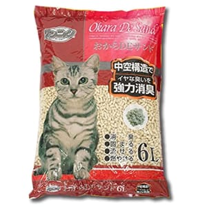 日本ワンニャン 日本ワンニャン Okara De Sand中空強力消臭 豆腐貓砂 6L 6L 正面圖