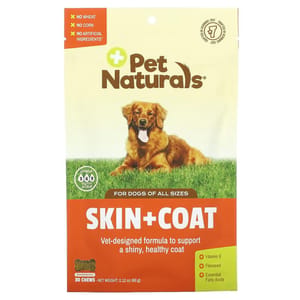 Pet Pet Naturals 功能狗小食 美毛咀嚼片 30片 60g 60g  正面圖