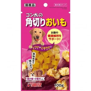 日本Sunrise 日本Sunrise 狗零食 狗狗一口 高纖健腸番薯零食 100g 100g  正面圖