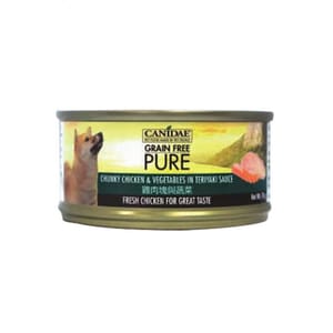 CANIDAE CANIDAE 咖比 PURE 狗罐頭 雞肉塊蔬菜 Chunky Chicken & Vegetables in Teriyaki Sauce 70g 70g 正面圖