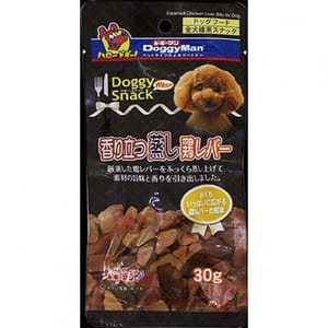 DoggyMan DoggyMan 日本狗零食 香燻營養雞肝 30g 30g  正面圖