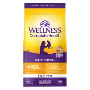 WELLNESS WELLNESS 貓糧 Complete Health 無穀物室內貓雞肉配方 11lb 8oz 11lb  正面圖