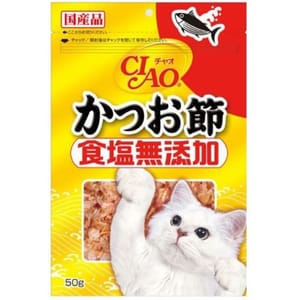 CIAO CIAO 貓零食 日本鰹魚刨花魚片 食鹽無添加 50g 50g 正面圖