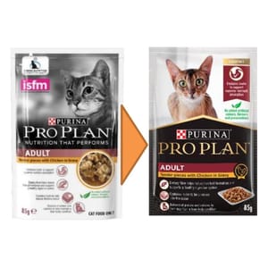 PURINA PURINA PROPLAN 冠能 貓濕糧 成貓配方 醬汁雞肉 85g 85g  正面圖