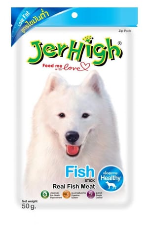 Jerhigh Jerhigh 狗小食 Fish 魚肉條 50g 50g  正面圖