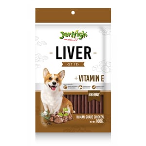 Jerhigh Jerhigh 狗小食 Liv-Stix 雞肝條 100g 100g  正面圖