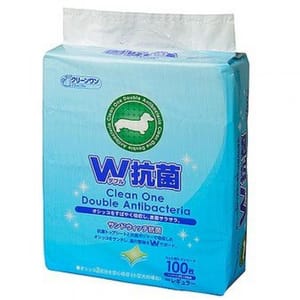 日本Clean 日本Clean One W雙重抗菌鎖臭 寵物尿墊 狗尿墊 狗尿片 [30*45 S碼 100枚]   正面圖