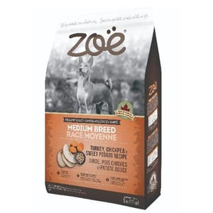 ZOE ZOE 狗糧 火雞配鷹咀豆及甜薯 成犬益生菌腸道活化配方ZO927 11lbs 11lb  正面圖