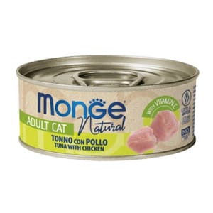 Monge Monge 貓罐頭 高蛋白質野生海洋系列 太平洋吞拿魚雞肉 80g (MO7221) (新舊包裝隨機發貨)
