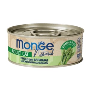 Monge Monge 貓罐頭 主食系列 雞肉蘆筍 80g (MO7320) (新舊包裝隨機發貨)