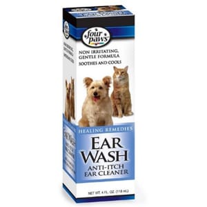 Four Four Paws四爪 洗耳水 護理系列 特效除臭藥性配方 4oz 4oz  正面圖