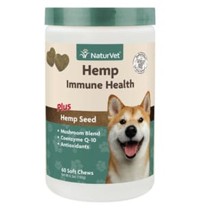 NaturVet天然寶 NaturVet天然寶 保健品 大麻籽提高免疫力配方 60粒 60粒  正面圖