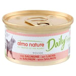 Almo Almo Nature Daily Mousse 成貓罐頭 慕絲主食系列 三文魚 85g 85g  正面圖