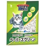 For For Cat Paper's Green 日本凝結 紙貓砂 綠茶味 7L 7L  正面圖