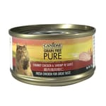 CANIDAE CANIDAE 咖比 PURE 貓罐頭 雞肉塊及蝦仁 70g 70g  正面圖