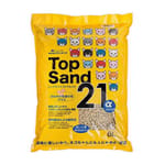 日本SANMATE 日本SANMATE Top Sand 21 α 玉米雙通 豆腐貓砂 6L 6L  正面圖