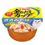 CIAO CIAO 貓罐頭 日本金湯鰹味杯 雞肉．柴魚片味 70g 70g  正面圖