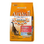 日本Allwell 日本Allwell 室內成貓用 減嘔吐機率配方貓糧 綜合魚味 1.6kg 6kg 貓用 正面圖
