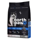 North North Paw 貓糧 無穀物老貓或室內貓配方 雞肉+海魚 2.25kg 25kg  正面圖
