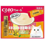CIAO CIAO 肉泥 貓零食 雞肉扇貝混合海鮮味 14g 40本入 14g  正面圖