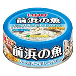 CIAO CIAO 貓罐頭 INABA 前浜の魚 原條拆肉鰹魚+白飯魚 115g 115g  正面圖