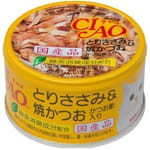 CIAO CIAO 貓罐頭 雞肉+燒鰹魚+鰹節 85g 85g  正面圖