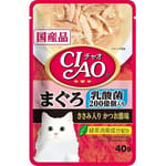 CIAO CIAO 貓濕糧 乳酸菌 金槍魚+雞肉+鰹魚 40g 40g  正面圖