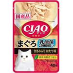 CIAO CIAO 貓濕糧 乳酸菌 金槍魚+雞肉+扇貝 40g 40g  正面圖