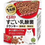 CIAO CIAO 貓糧 日本1兆個乳酸菌 金槍魚節混合 20g 10袋入 20g  正面圖