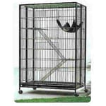 特大豪華舒適貓籠 特大豪華舒適貓籠 Epoxy coating premium cat cage   正面圖