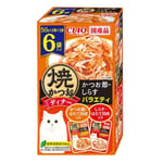 CIAO CIAO 貓濕糧 日本燒鰹魚晚餐包 鰹魚扇貝+白身魚扇貝 50g 6袋入 50g  正面圖
