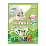 Unicharm Unicharm 日本消臭大師防飛散消臭 紙貓砂 綠茶味 4L 4L  正面圖