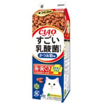 CIAO CIAO 貓糧 日本乳酸菌系列 維護牙齒健康 鰹魚味牛奶盒裝 400g 400g  正面圖