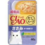 CIAO CIAO 貓濕糧 日本湯包系列 雞肉+鰹魚乾 40g 40g  正面圖