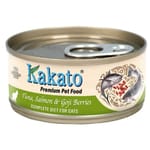 Kakato Kakato 主食罐 貓罐頭 吞拿魚+三文魚及杞子 70g 70g  正面圖