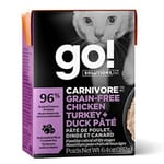 GO! GO! SOLUTIONS 貓濕糧 活力營養系列 雞肉火雞鴨肉醬 182g 182g  正面圖