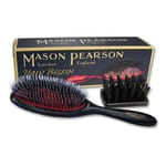 Mason Mason Pearson 尼龍擦 高級純豬棕毛尼龍擦 標準型 9吋   正面圖