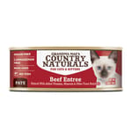 Country Country Naturals 貓罐頭 無添加無穀物肉泥系列 農場鮮牛肉配方 2.8oz 80g 8oz  正面圖