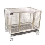Solidpet蘇力 Solidpet蘇力 寵物籠 貓籠狗籠 新款折疊籠 有頂款 三尺x二尺   正面圖