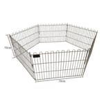 Solidpet蘇力 Solidpet蘇力 寵物籠 貓籠狗籠 不鏽鋼枝圍欄 6片 小號   正面圖