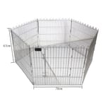 Solidpet蘇力 Solidpet蘇力 寵物籠 貓籠狗籠 不鏽鋼枝圍欄 6片 中號   正面圖