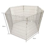 Solidpet蘇力 Solidpet蘇力 寵物籠 貓籠狗籠 不鏽鋼枝圍欄 6片 大號   正面圖