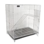 Solidpet蘇力 Solidpet蘇力 寵物籠 貓籠狗籠 不鏽鋼貓籠 中號   正面圖