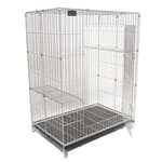 Solidpet蘇力 Solidpet蘇力 寵物籠 貓籠狗籠 不鏽鋼貓籠 大號   正面圖