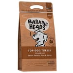 Barking Barking Heads 狗糧 無穀物全天然成犬配方 放養火雞肉 2kg 2kg  正面圖
