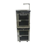 Solidpet蘇力 Solidpet蘇力 寵物籠 貓籠狗籠 ABS板固定飛機籠組合 有輪款 一號   正面圖