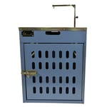 Solidpet蘇力 Solidpet蘇力 寵物籠 貓籠狗籠 鋁固定飛機籠 無輪款 二號 藍色   正面圖